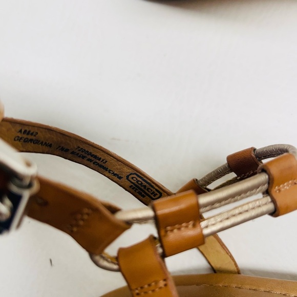 Coach womens wedges size Georgina size 7.5 - Picture 7 of 9